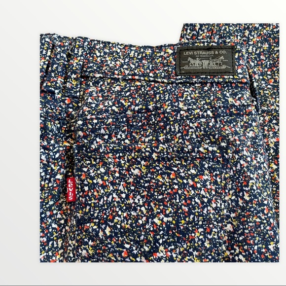 LEVI rainbow paint splatter skinny leggings size 2/26 - Picture 4 of 10